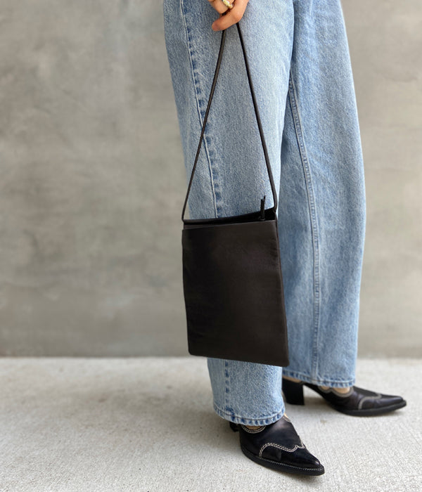 【Aeta】 トートバッグ/Double Faced THIN SHOULDER Aeta/DOUBLE FACED THIN SHOULDER (BLACK)