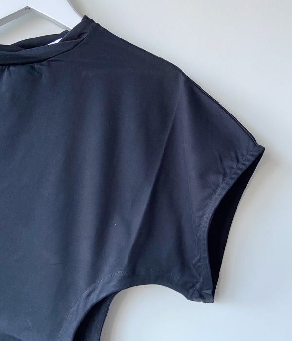 トップス FUMIKA UCHIDA JERSEY SHORT SLEEVE TOP FUMIKA_UCHIDA/JERSEY SHORT SLEEVE TOP(BLACK)