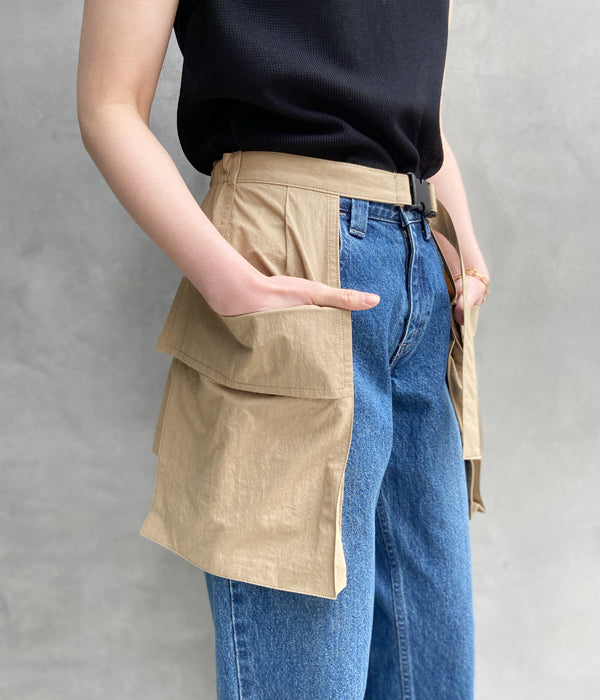 PHEENY/COTTON NYLON DUMP APRON(SAND)