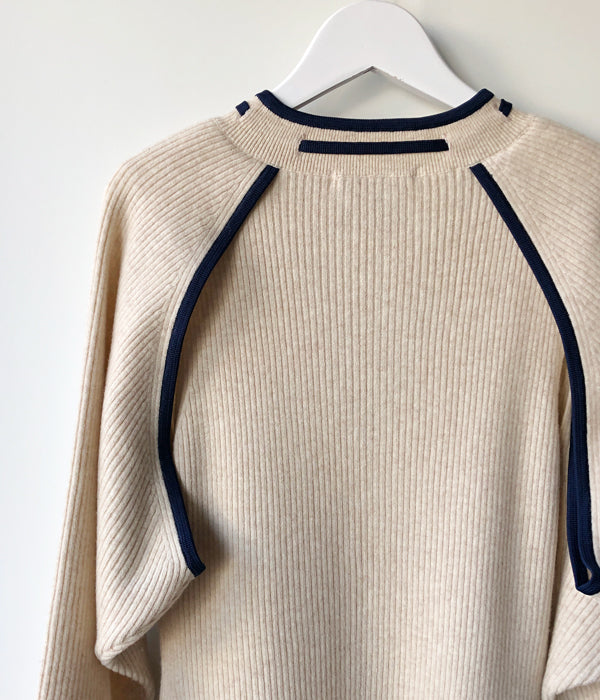 TAN/DOGLEG SLEEVES LONG ONEPIECE(LIGHT BEIGE)